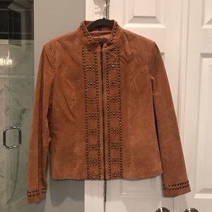 RAFFAELO Studded Suede Jacket